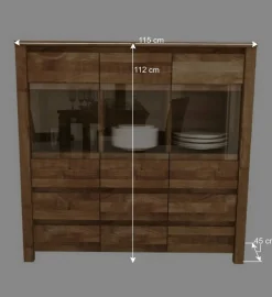 Wohnen Küchenschränke|Sideboards & Kommoden*Esszimmer Sideboard Nadalia aus Wildeiche Massivholz