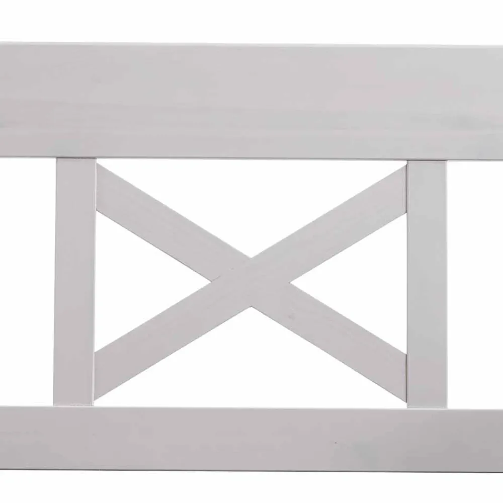 Wohnen Schuhschränke|Küchenbänke*Esszimmer Sitzbank Barlad in Weiß Kiefer massiv