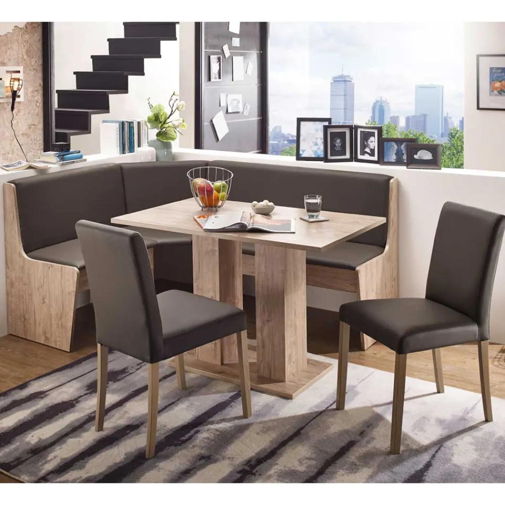 Wohnen Esszimmer Sitzgruppe Anuta mit Eckbank (vierteilig)