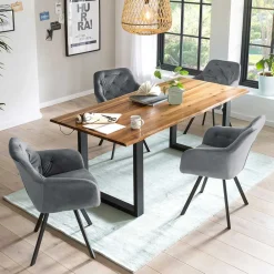 Wohnen Esszimmer Sitzgruppe mit Tisch - Redon (fünfteilig)