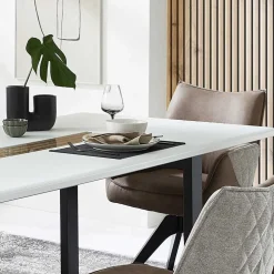 Wohnen Esszimmer Sitzgruppe mit sechs Sitzplätzen - Niam (siebenteilig)