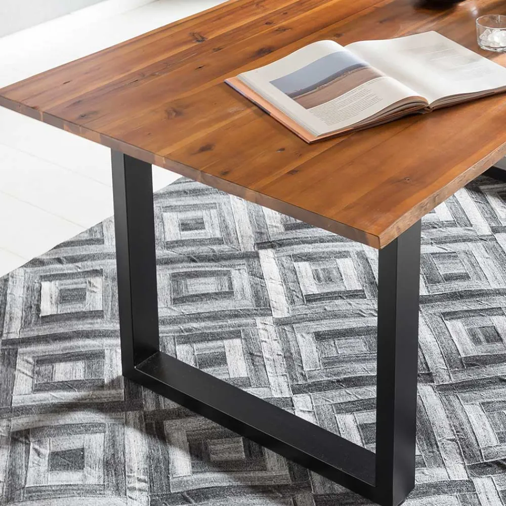 Wohnen Braune Möbel|Loft Möbel*Esszimmer Sitzgruppe modern - Frey (fünfteilig)