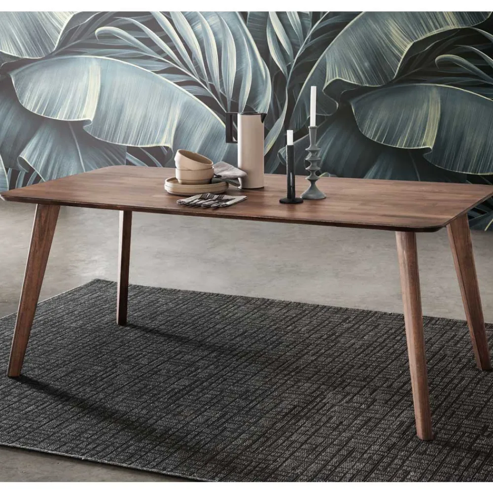 Wohnen Esszimmer Tisch aus Kernbuche in Braun geölt - Malawi