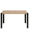 Wohnen Schwarze Möbel|Tische*Esszimmer Tisch in Holzoptik Eiche & Schwarz - Cigano