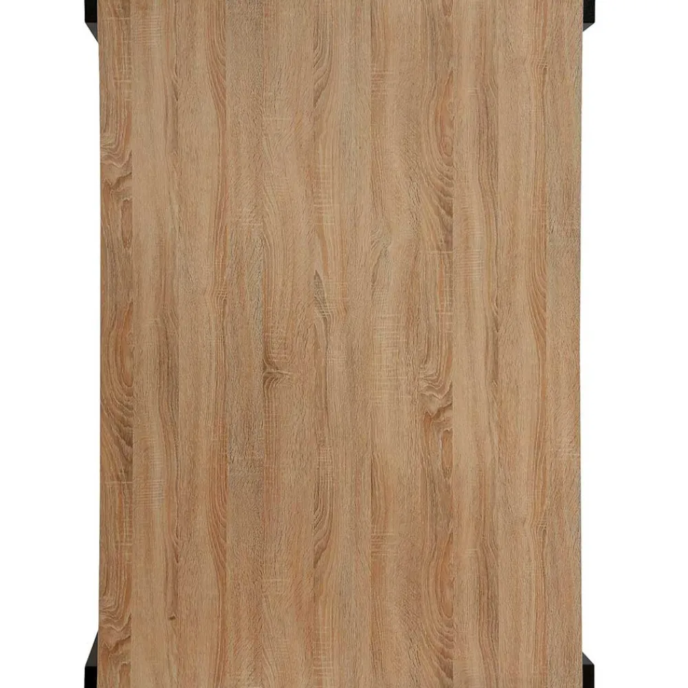 Wohnen Schwarze Möbel|Tische*Esszimmer Tisch in Holzoptik Eiche & Schwarz - Cigano