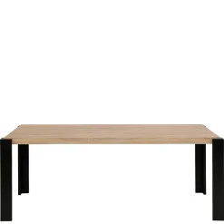 Wohnen Schwarze Möbel|Tische*Esszimmer Tisch in Holzoptik Eiche & Schwarz - Cigano