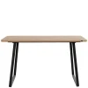 Wohnen Esszimmer Tisch in Wildeiche Optik & Schwarz - Neviska
