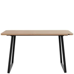 Wohnen Esszimmer Tisch in Wildeiche Optik & Schwarz - Neviska