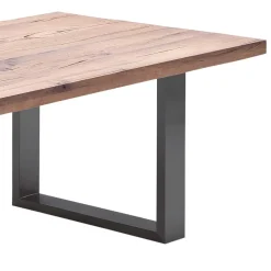 Wohnen Naturholzmöbel|Tische*Esszimmer Tisch mit dunkler Eichenplatte - Buleta