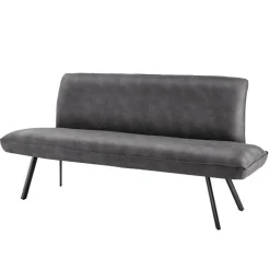 Wohnen Küchenbänke|Esszimmerbänke*Esszimmerbank in Dunkelgrau Microfaser - Aturin