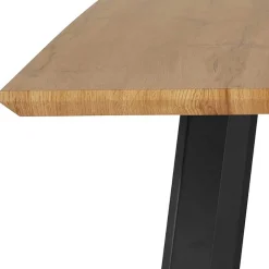 Wohnen Esszimmerbänke|Sitzbank*Esszimmerbank in Eiche Optik mit Schwarz - Yasmina