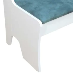 Wohnen Küchenbänke|Esszimmerbänke*Esszimmerbank in Vintage Blau & Weiß Oratio mit Stauraum