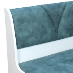 Wohnen Küchenbänke|Esszimmerbänke*Esszimmerbank in Vintage Blau & Weiß Oratio mit Stauraum