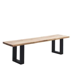 Wohnen Esszimmerbank mit natürlicher Baumkante - Fronco