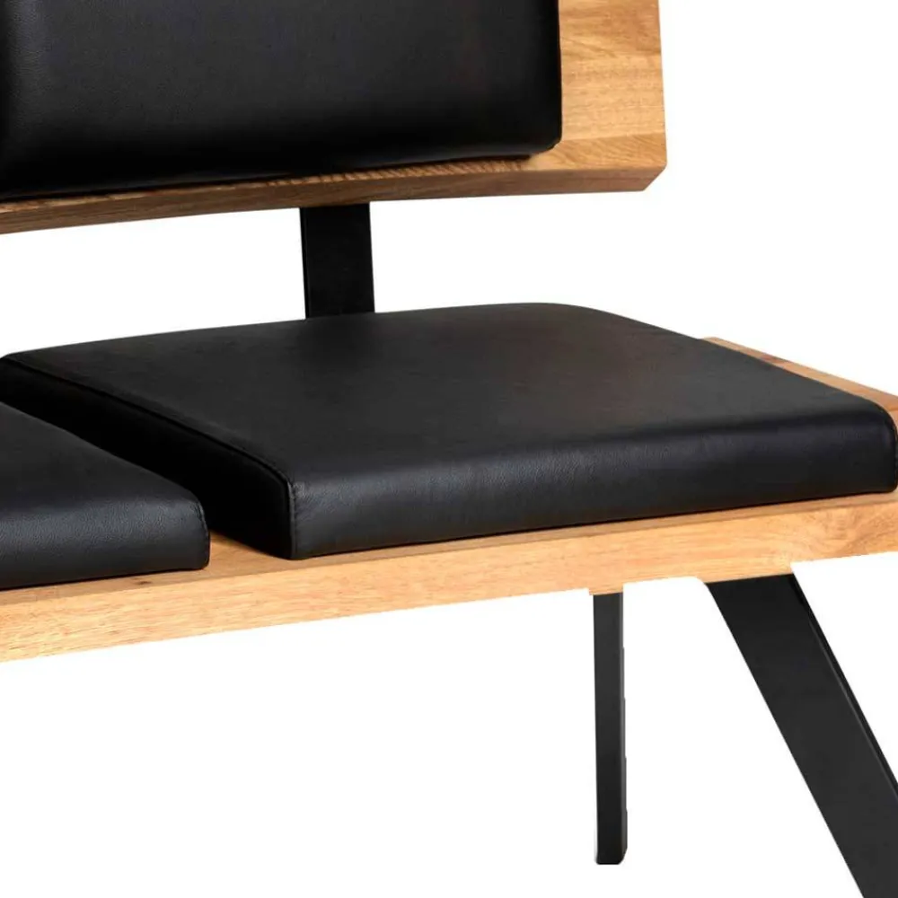 Wohnen Küchenbänke|Esszimmerbänke*Esszimmerbank mit Rückenlehne in Wildeiche - Piton