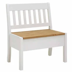 Wohnen Küchenbänke|Esszimmerbänke*Esszimmerbank Molzau in Weiß Kiefer massiv