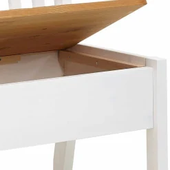 Wohnen Küchenbänke|Esszimmerbänke*Esszimmerbank Molzau in Weiß Kiefer massiv