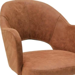 Wohnen Esszimmerstühle|Stühle*Esszimmer-Drehsessel in Cognac Braun - Sucrela