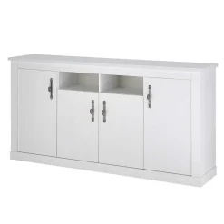 Wohnen Skandinavische Möbel*Esszimmereinrichtung in weißer Holzoptik Pinie - Liancos (dreiteilig)