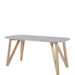 Wohnen Skandinavische Möbel*Esszimmergarnitur mit Polsterstühlen - Mint (fünfteilig)