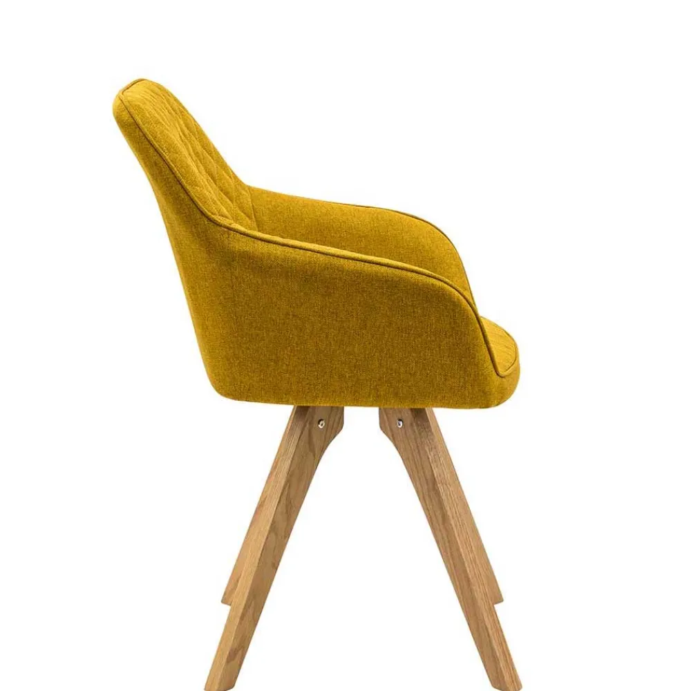 Wohnen Skandinavische Möbel*Esszimmergarnitur mit Polsterstühlen - Mint (fünfteilig)