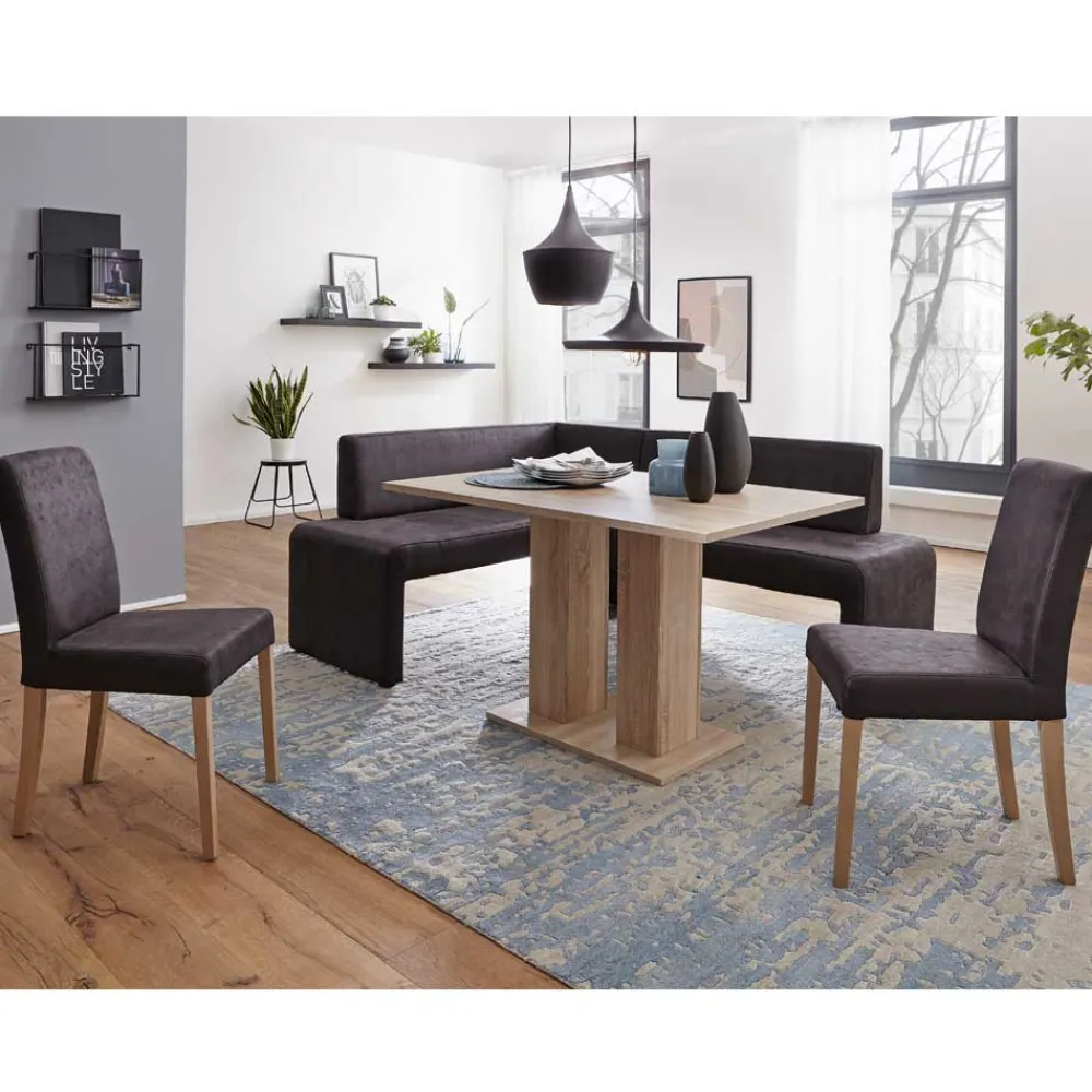 Wohnen Küchen-Essgruppen|Essgruppen*Esszimmergruppe inklusive Eckbank - Daricca (vierteilig)