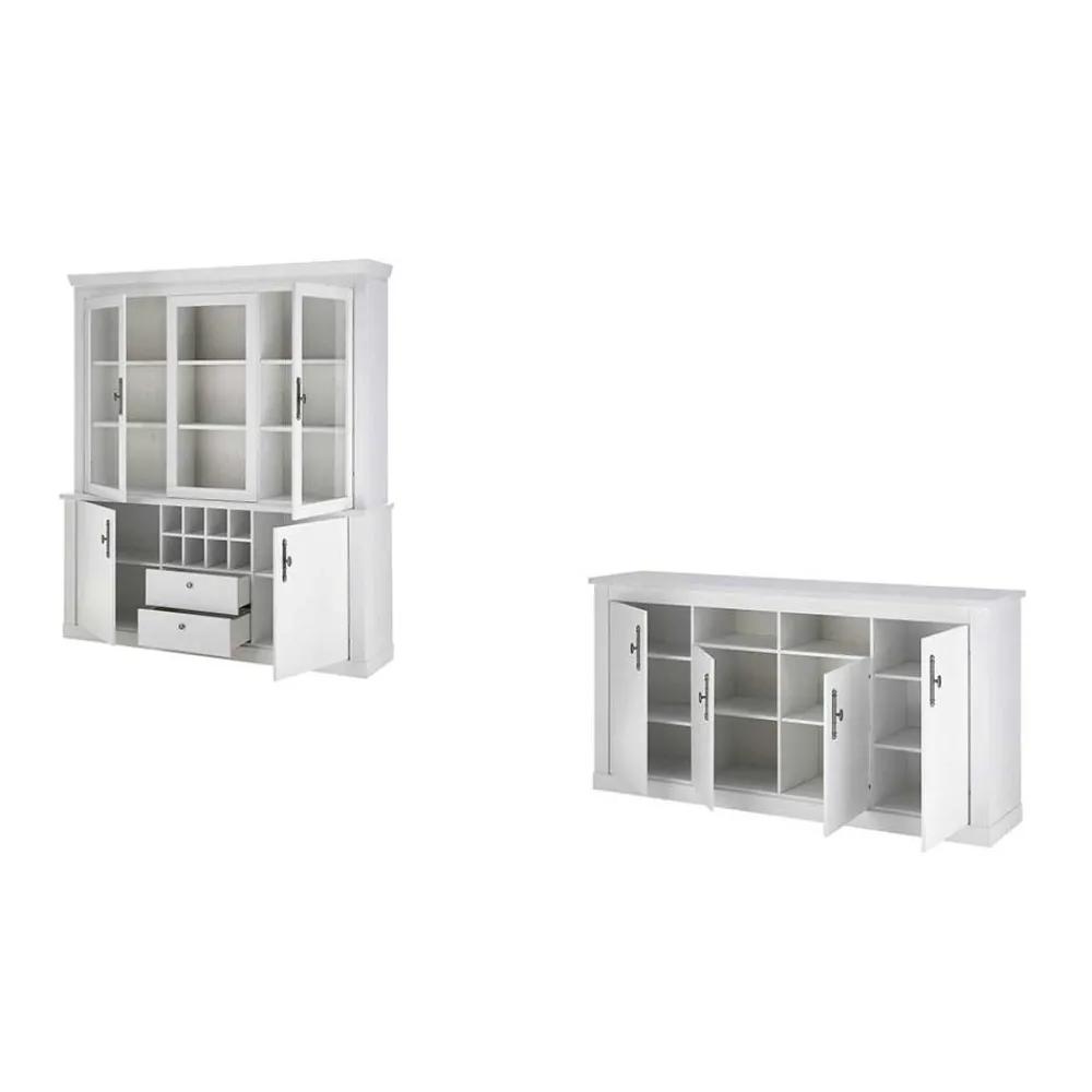 Wohnen Esszimmerschränke in weißer Holzoptik Pinie - Liancos (zweiteilig)