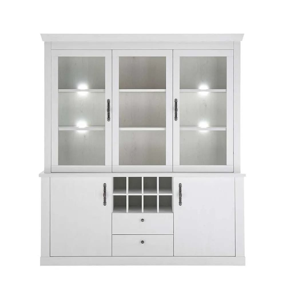 Wohnen Esszimmerschränke in weißer Holzoptik Pinie - Liancos (zweiteilig)