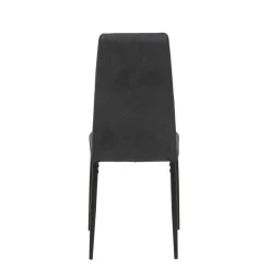 Wohnen Schwarze Möbel|Graue Möbel*Esszimmerstühle in Anthrazit Microfaser - Furciano (2er Set)