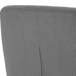 Wohnen Retro Möbel|Küchenstühle*Esszimmerstuhl aus Cord in Grau - Culau (2er Set)