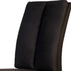 Wohnen Braune Möbel|Küchenstühle*Esszimmerstuhl gepolstert in Dunkelbraun - Cadama (2er Set)