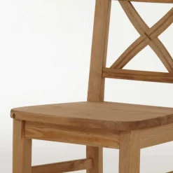 Wohnen Naturholzmöbel|Massivholzmöbel*Esszimmerstuhl Giurgia im Landhaus Design (2er Set)