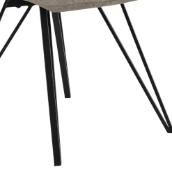 Wohnen Esszimmerstuhl in Beigegrau - Beveric (Set)