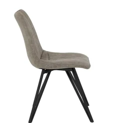 Wohnen Esszimmerstuhl in Beigegrau - Beveric (Set)