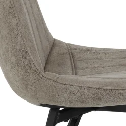 Wohnen Esszimmerstuhl in Beigegrau - Beveric (Set)