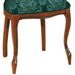 Wohnen Esszimmerstuhl in Dunkelgrün Ornamentmuster - Vennezo