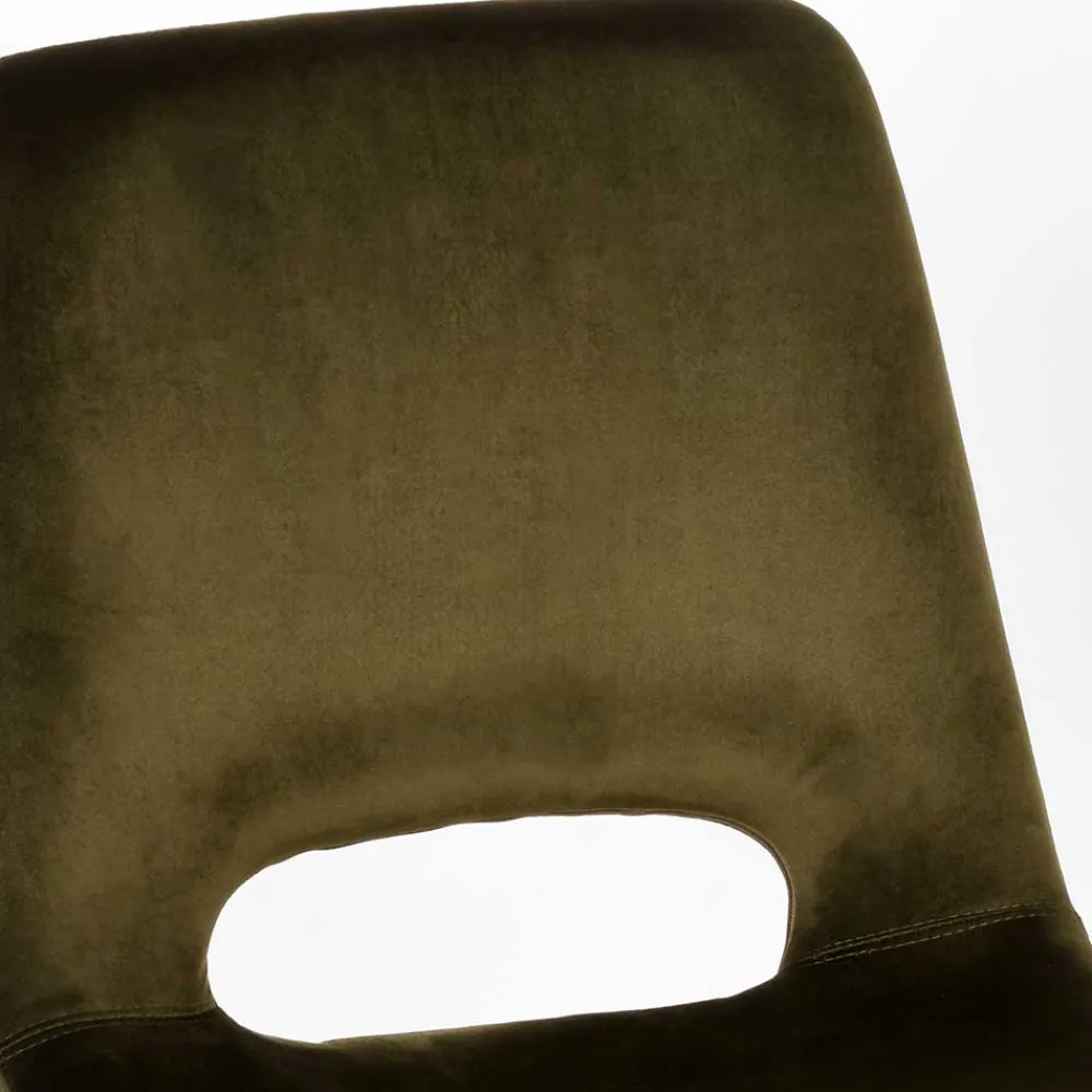 Wohnen Esszimmerstuhl in Oliv Grün Samtbezug - Tryndidad (2er Set)