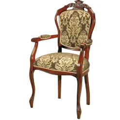 Wohnen Esszimmerstuhl mit Armlehnen im Barockstil - Vennezo