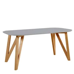 Wohnen Esszimmertisch & Tischsessel Set - Salma (siebenteilig)