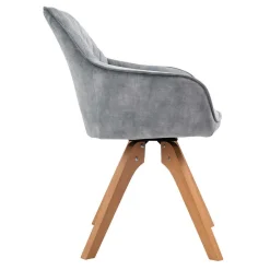 Wohnen Esszimmertisch & Tischsessel Set - Salma (siebenteilig)