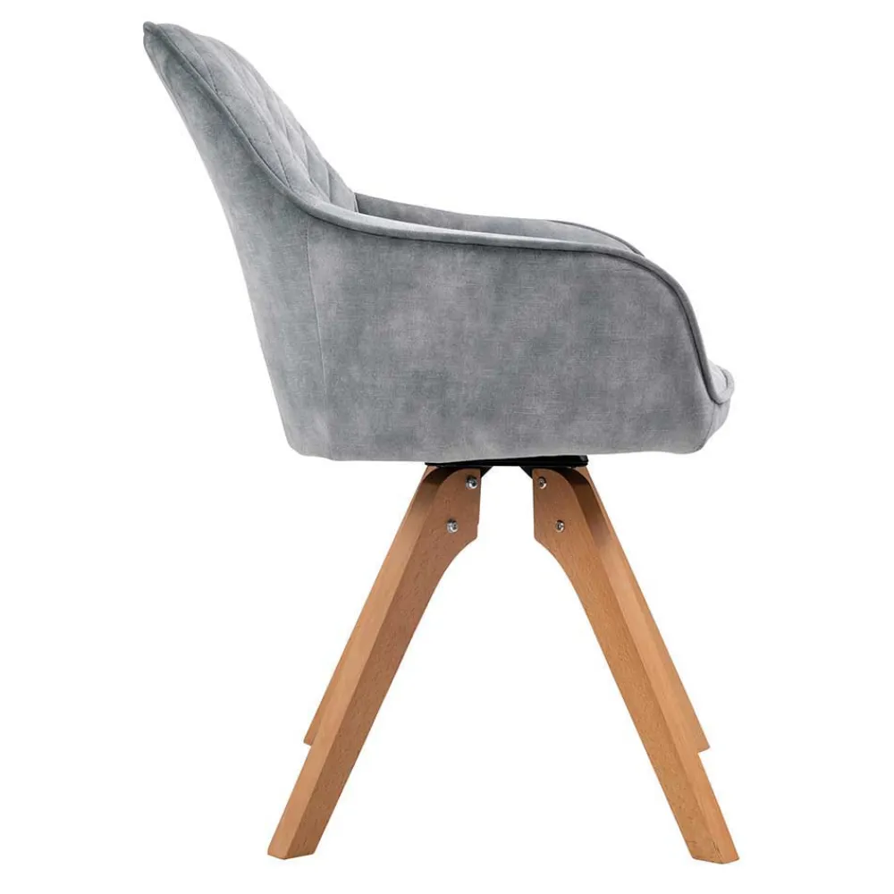 Wohnen Esszimmertisch & Tischsessel Set - Salma (siebenteilig)