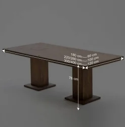 Wohnen Massivholzmöbel|Küchentische*Esszimmertisch Apula aus Eiche Massivholz