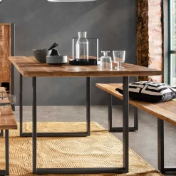 Wohnen Esszimmertisch aus Recyclingholz Mango massiv - Acira