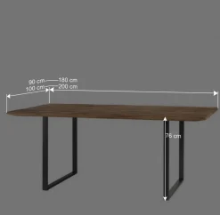 Wohnen Esszimmertisch aus Recyclingholz Mango massiv - Acira