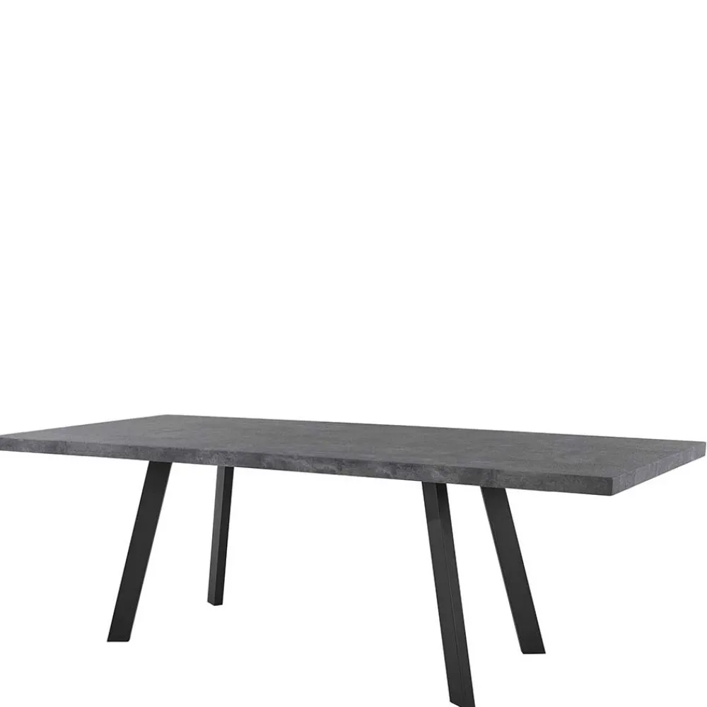 Wohnen Esszimmertische|Tische*Esszimmertisch in Betonoptik - Blackbeard