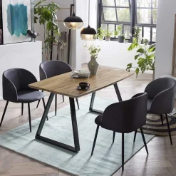 Wohnen Küchen-Essgruppen|Essgruppen*Esszimmertisch mit Armlehnstühlen - Jasons (fünfteilig)