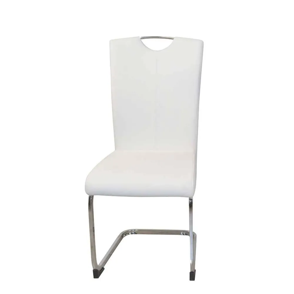 Wohnen Esszimmertisch mit Glasplatte & Stühle - Chepter (fünfteilig)