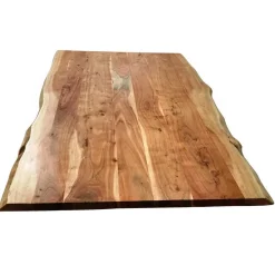 Wohnen Esszimmertisch mit Live Edge Holzplatte Akazie - Cerado