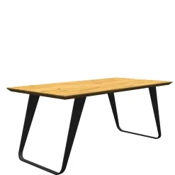 Wohnen Esszimmertisch mit Schweizer Kante Eiche - Lash