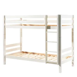 Kinder Wohnen Etagebett Stockbett in Weiß lackiert - Vatros